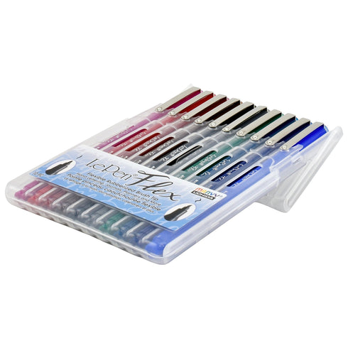 Marvy Le Pen FLEX Brush Pen Flexible Brush Pen NAVY 4800-10A | Single Pen or Complete Set