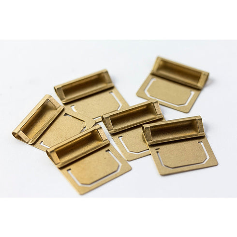 TRAVELER'S COMPANY BRASS Index Clips | Set of 6