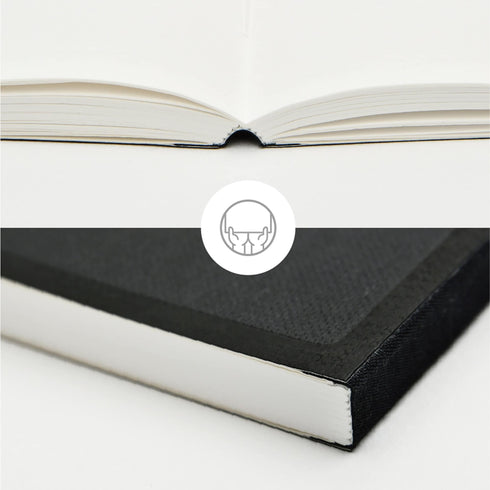 Papermood B6 HIGHTIDE Tomoe River 52gsm Paper 4mm Grid or BLANK Undated Softcover Notebook Planner Journal | 256 Pages