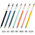 MARK'S STYLE Colors ORANGE Vibrant Wooden Shaft Retractable Gel Ink Pen | 0.5mm
