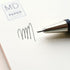MARK'S STYLE Colors BLACK Vibrant Wooden Shaft Retractable Gel Ink Pen | 0.5mm