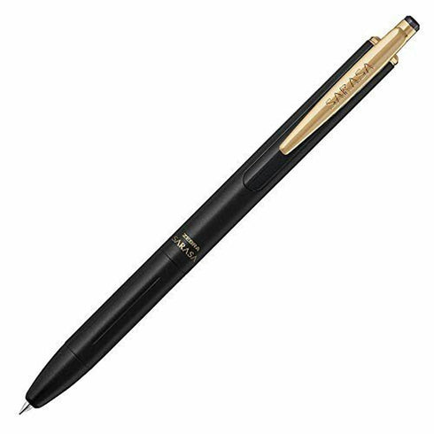 Zebra Sarasa GRAND MATTE BLACK Metal Body Vintage 0.5mm Push Clip Gel Pen | 2020 Upgrade