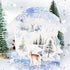 Premium Die-Cut Forest Mist Forest Animals Deer Wreath Mason Jar Stickers