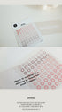 Suatelier Planner Stickers 1665 | Plain Shapes 61 Hollow Sakura Hollow Cherry Blossom Date Stickers
