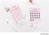 PAPERIAN Goal Tracker Sakura Cherry Blossom Monthly Tracker Sheets | 3.94 X 7.09