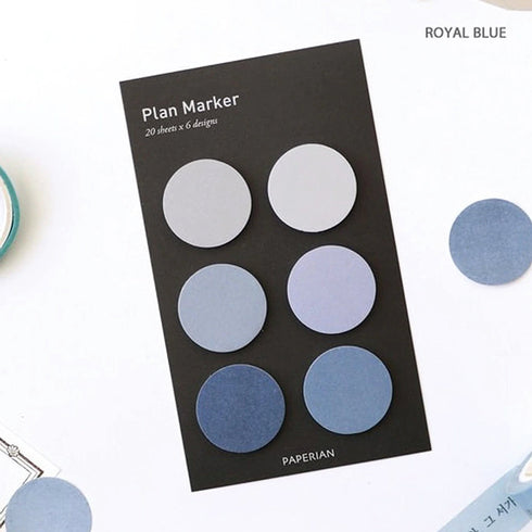 PAPERIAN Plan Marker Round Note Sticky Note Small Sticky Note Memo Sticky Note South Korea | 1 Inch