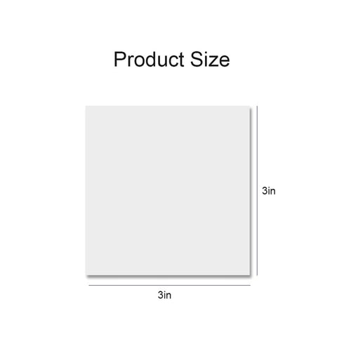 Translucent Transparent MINI PET PLAIN Vellum Sticky Notes | 1.57 X 1.57 Inches 200 sheets