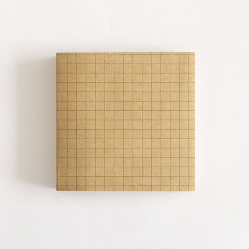 Kraft Paper Grid Sticky Notes White Grid Sticky Notes 50 sheets | 2.95 X 2.95