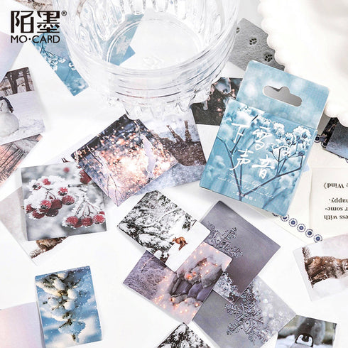 Premium Die-Cut Winter Snowscape Snow Nature Stickers
