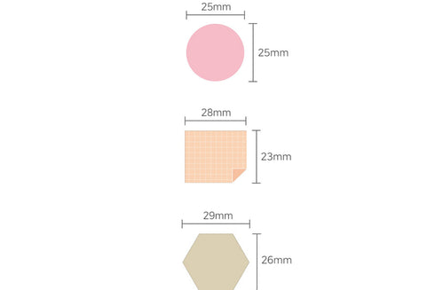 PAPERIAN Plan Marker MIXED Shapes Note Sticky Note Small Sticky Note South Korea | 31 x 37mm