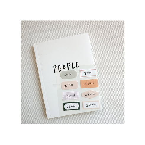 Suatelier Sonia PVC Transparent Stickers Mini Series 105 | Deco 01 Smile Face Mood Tracker