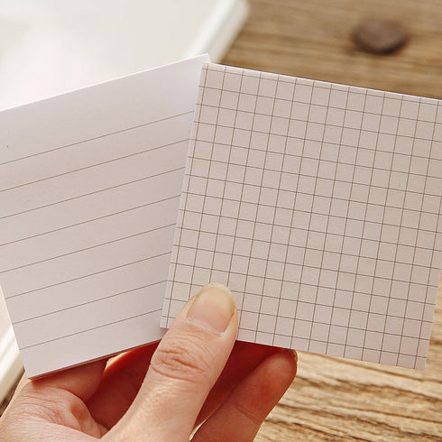 Kraft Paper Grid Sticky Notes White Grid Sticky Notes 50 sheets | 2.95 X 2.95