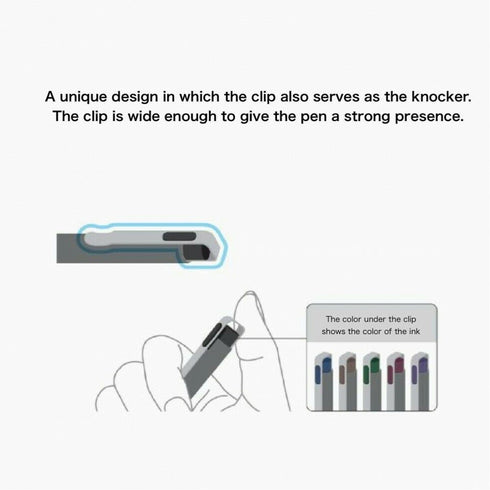 Sakura Craypas Knock PURE BLACK 0.5mm Gel Ink Ballpoint Pen BallSign iD | GBR205-49