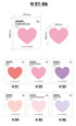PAPERIAN Single Plan Marker HEART Note Sticky Note Small Sticky Note South Korea | 39 x 34mm