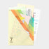 Midori MD A4 7 Pocket BEIGE Stripe Clear Folder