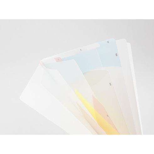 Midori MD A4 7 Pocket LANDSCAPE EARTH Clear Folder