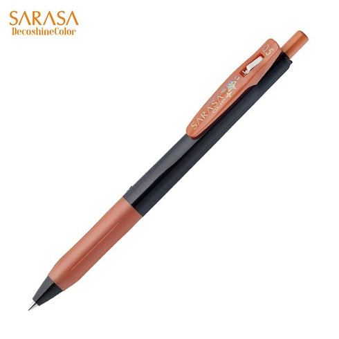 Zebra Sarasa DECOSHINE Deco Shine Metallic Shiny COPPER 0.5mm Push Clip Gel Pen | ALL Colors