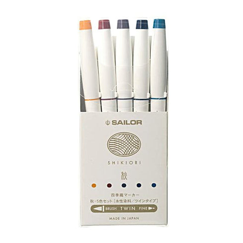 Sailor SHIKIORI Four Seasons AUTUMN Dual Tip Calligraphy Brush Pen Fine Tip Pen | 25-5101-003