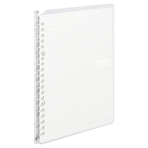 Kokuyo A5 Campus LIGHT PINK Smart Ring Binder 20 Rings Notebook | 25 Sheets Capacity SP130