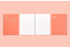 MOTEMOTE Living Coral SPRING Book Notebook Cornell Ruled 5mm Grid 100 Pages | 258mm x 158mm- USA