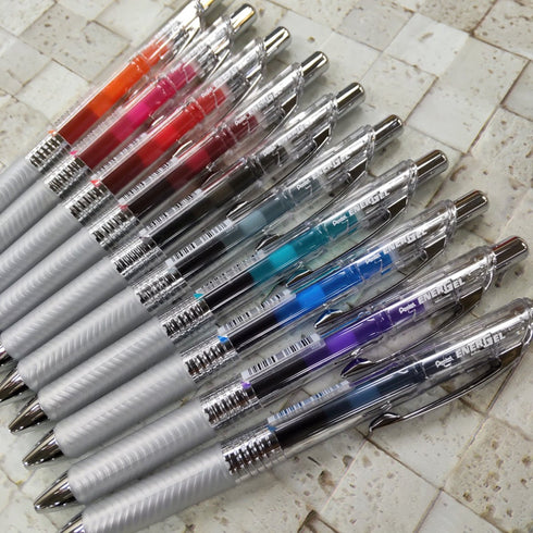 Pentel EnerGel Infree GRAY Gel Pen 0.4mm | BLN74 Quick Drying Smudge Resistant