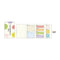 Kamio Japan Watercolor Color PASTEL COLORS Sample Book Sticky Notes | 135 Sheets Washi Paper