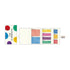 Kamio Japan Watercolor Color BOLD COLORS Sample Book Sticky Notes | 135 Sheets Washi Paper