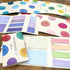 Kamio Japan Watercolor Color YELLOW GREEN Sample Book Sticky Notes | 135 Sheets Washi Paper