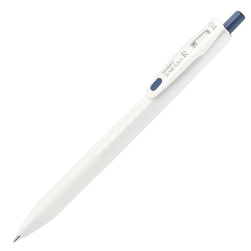 Zebra Sarasa "R" Rich BLUE GRAY 0.4mm Push Clip Gel Pen Super Saturated Ink | JJS29-R1