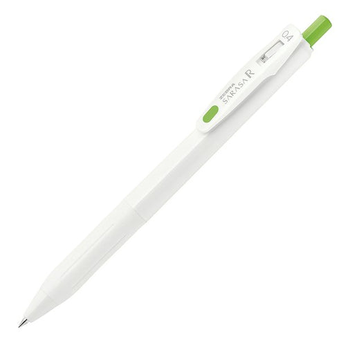 Zebra Sarasa "R" Rich FRESH GREEN 0.4mm Push Clip Gel Pen Super Saturated Ink | JJS29-R1