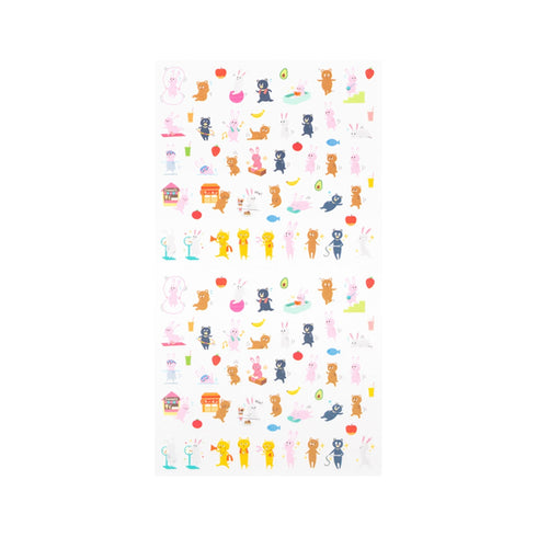 Midori Seal Collection Planner Stickers Removable Sticker | 2456 Exercise Healthy Eating Health