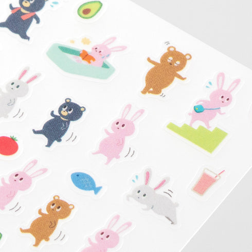 Midori Seal Collection Planner Stickers Removable Sticker | 2456 Exercise Healthy Eating Health