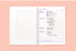MOTEMOTE Living Coral SPRING Book Notebook Cornell Ruled 5mm Grid 100 Pages | 258mm x 158mm- USA
