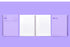 MOTEMOTE Violet SPRING Book Notebook Cornell Ruled 5mm Grid 100 Pages | 258mm x 158mm- USA Located!