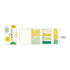 Kamio Japan Watercolor Color YELLOW GREEN Sample Book Sticky Notes | 135 Sheets Washi Paper