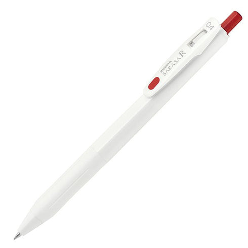Zebra Sarasa "R" Rich RED 0.4mm Push Clip Gel Pen Super Saturated Ink | JJS29-R1