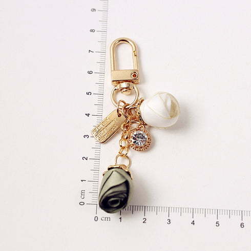 Japanese Bara Mystic PINK Rose Planner Charm Good Luck Charm | 2.5 X .039 Inches