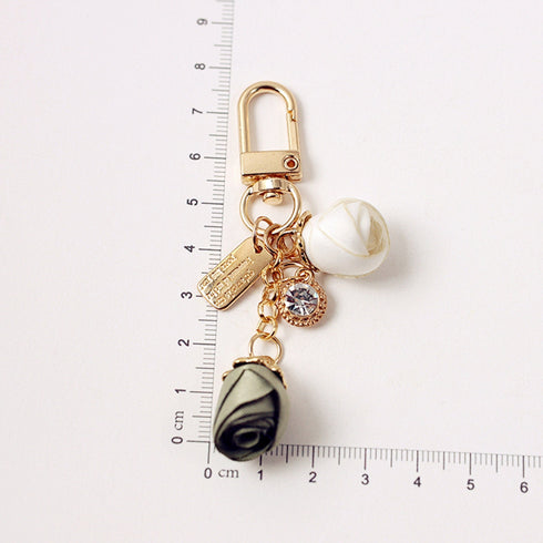 Japanese Bara Mystic GREEN Rose Planner Charm Good Luck Charm | 2.5 X .039 Inches