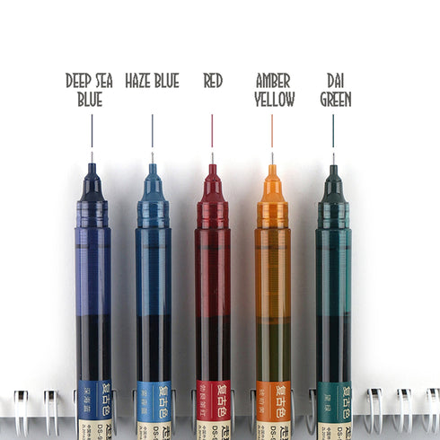 Dianshi SMOKY ROSE Stone Series Saturated Ink Large Capacity Gel Pen 0.5mm | DS904 Highly Recommend