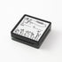 Midori Square Paintable Stamp Re-Inkable Self-Inking Stamp | EXERCISE TRACKER HEALTH Tracker Yellow Package