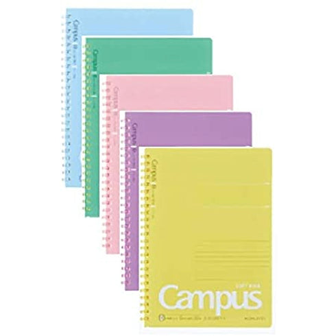 Kokuyo B5 Soft Ring GREEN SUMMER Edition Notebook Dotted Line 6 mm Rule | 40 Sheets S111BT