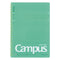 Kokuyo A5 Soft Ring GREEN SUMMER Edition Notebook Dotted Line 6 mm Rule | 50 Sheets S131BT
