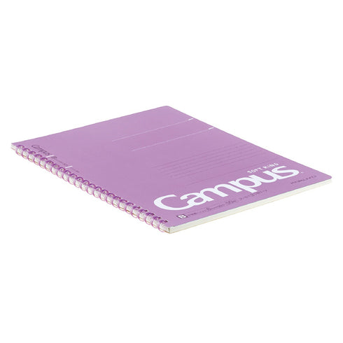 Kokuyo A5 Soft Ring VIOLET SUMMER Edition Notebook Dotted Line 6 mm Rule | 50 Sheets S131BT