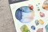 MU Lifestyle Print-On Stickers Rub -On Stickers Transfer Stickers Translucent Stickers 133 | Jewel Tones Watercolor Spots