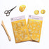MU Lifestyle Print-On Stickers Rub-On Stickers Transfer Stickers GOLD FOIL Stickers 04 | Individual Gold Foil Flowers Lotus Rose Branch