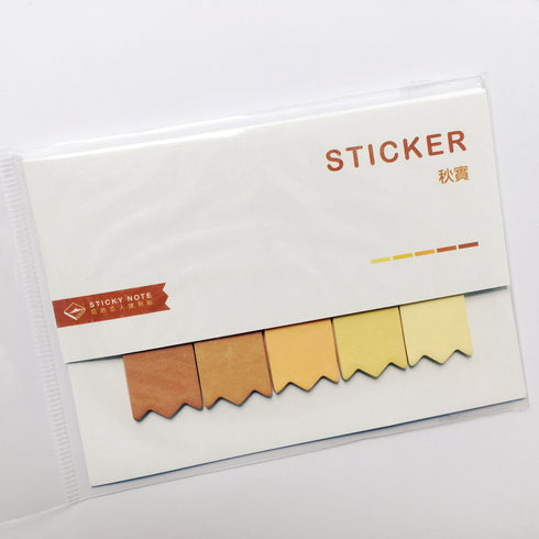 Angoo EARTH Short Sticky Notes Page Flags Index Tabs Banner Flags Notched Flags Page Marker | 80 Flags 2.25 X 0.60 inches