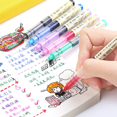 Dianshi Deep SEA BLUE Stone Series Saturated Ink Large Capacity Gel Pen 0.5mm | DS904 Highly Recommend