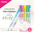 Zebra Kirarich Kira Rich YELLOW GLITTER Highlighter Pearlescent Highlighter Sparkle Highlighter | WKS18