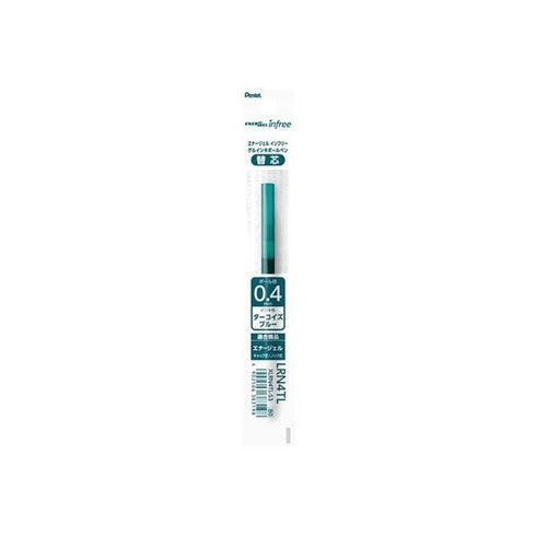 Pentel EnerGel Infree BLUE BLACK REFILL Gel Pen 0.4mm | XLRN4TL Quick Drying Smudge Resistant