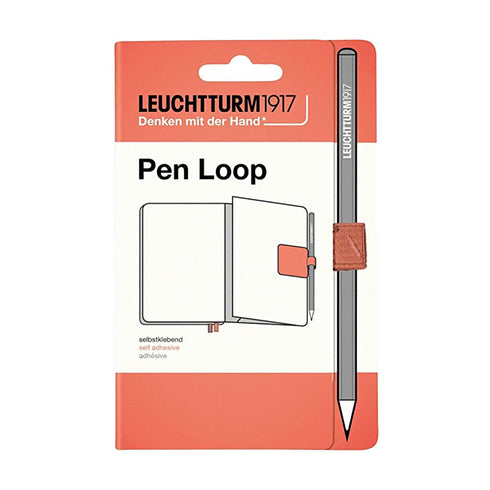 Leuchtturm 1917 Muted Colors POWDER PINK Fabric Pen Loop | Self-Adhesive